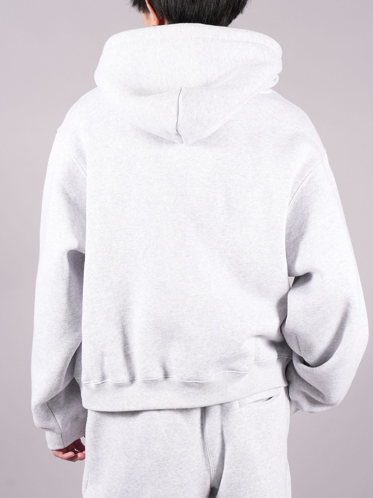 alexander wang - ESSENTIAL TERRY HOODIE WITH PUFF PAINT LOGO