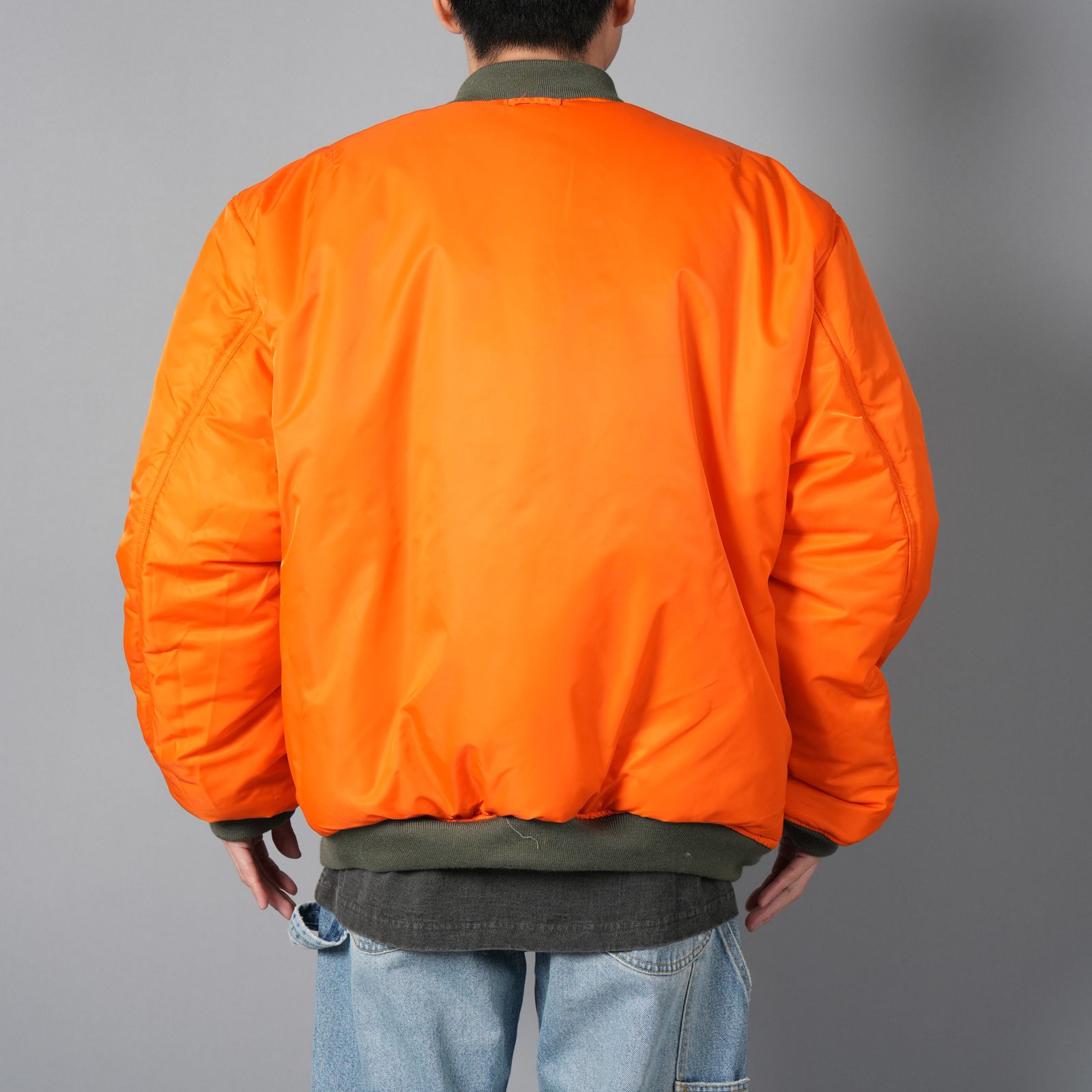 【ラスト1点】【コラボ】Basicks x F.M.C.D / Varsity Cotton Bomber Jacket / ヴァーシティジャケット・ボンバージャケット [リバーシブル](カーキ)