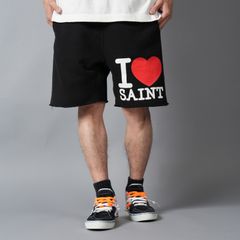 SM-MK8-0000-066 / SWEAT SHORTS / I LOVE SAINT/BLK / スウェットショーツ (ブラック)