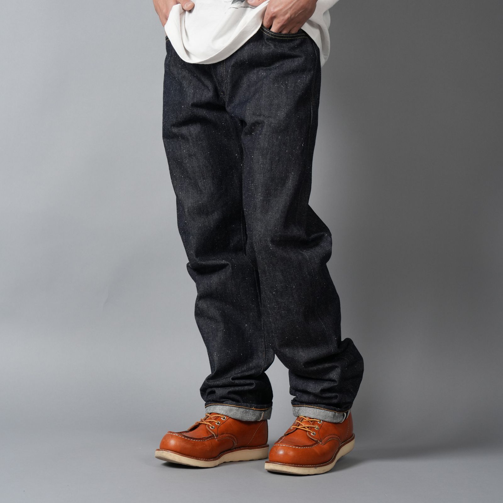 【残りわずか】【コラボ】SM-MK8-0000-C46 / BBJ_DENIM PANTS / REGID / BLUE / ベルベルジン デニムパンツ (リジッド)(ブルー)
