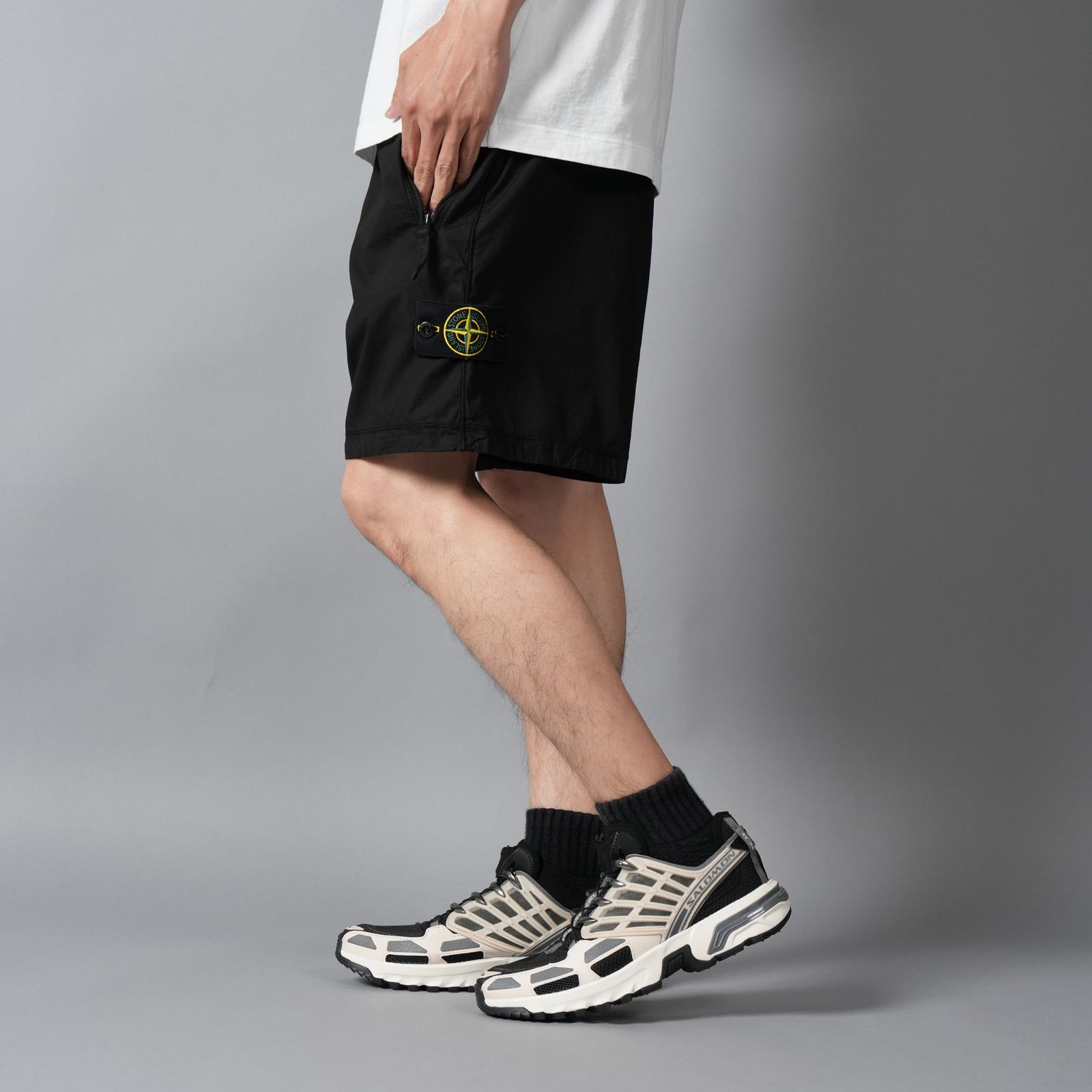 L100019 / CARGO SHORTS / カーゴショーツ (ブラック)
