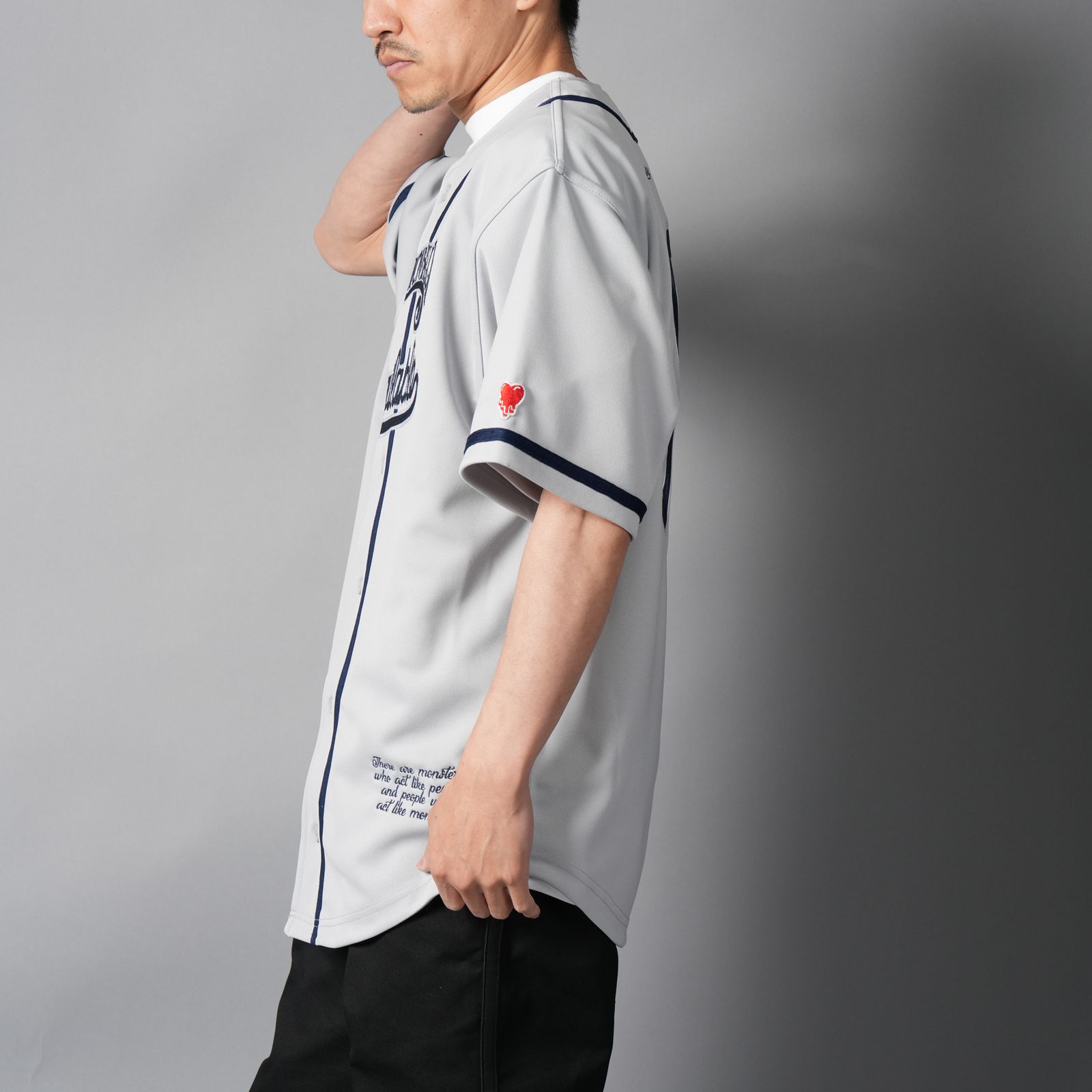 【コラボ】EU-HR8-0000-C02 / EU BASEBALL JERSEY / ベースボールジャージ (グレー)