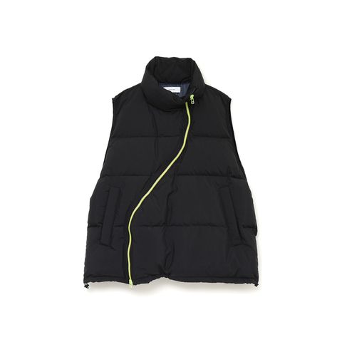 FLOWING DOWN VEST / フローウィング ダウンベスト  (ブラック)