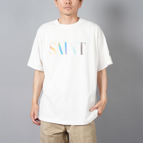 【ラスト1点】SM-YS1-0000-007 / SS TEE / RAINBOW SAINT / WHT / Tシャツ (ホワイト)