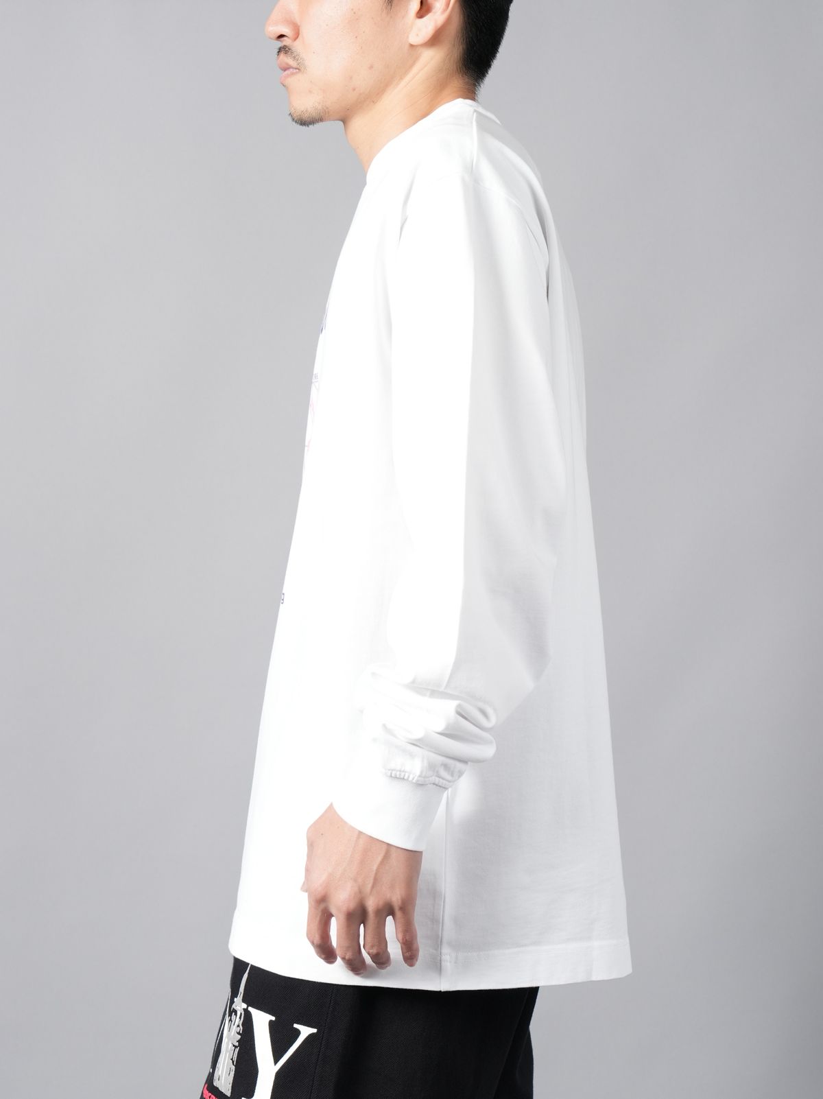 ALEXANDER WANG - 【残りわずか】 LONG SLEEVE TEE WITH CLUB CRYSTAL