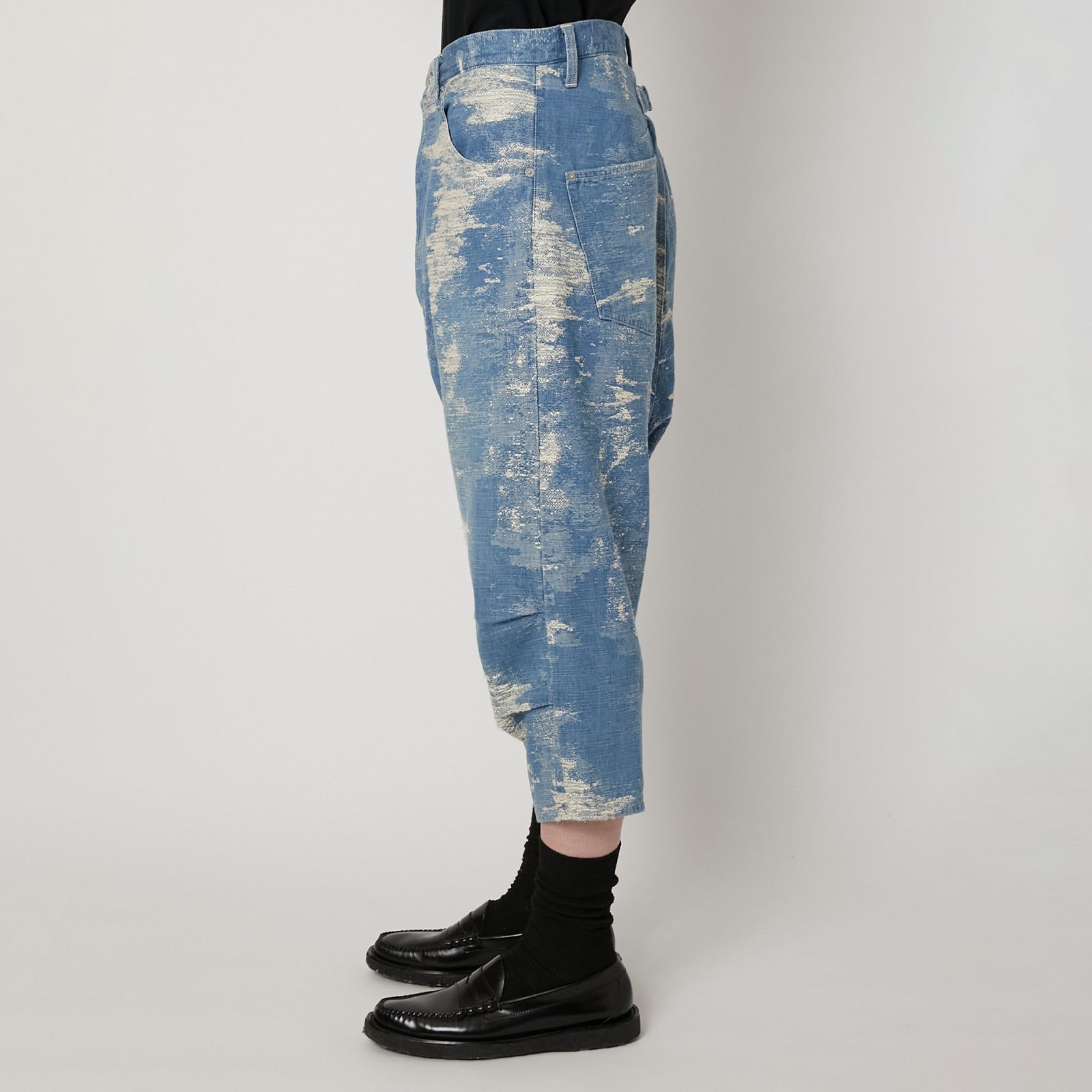 [予約商品] Sarouel Pants / サルエルパンツ (インディゴブリーチ)