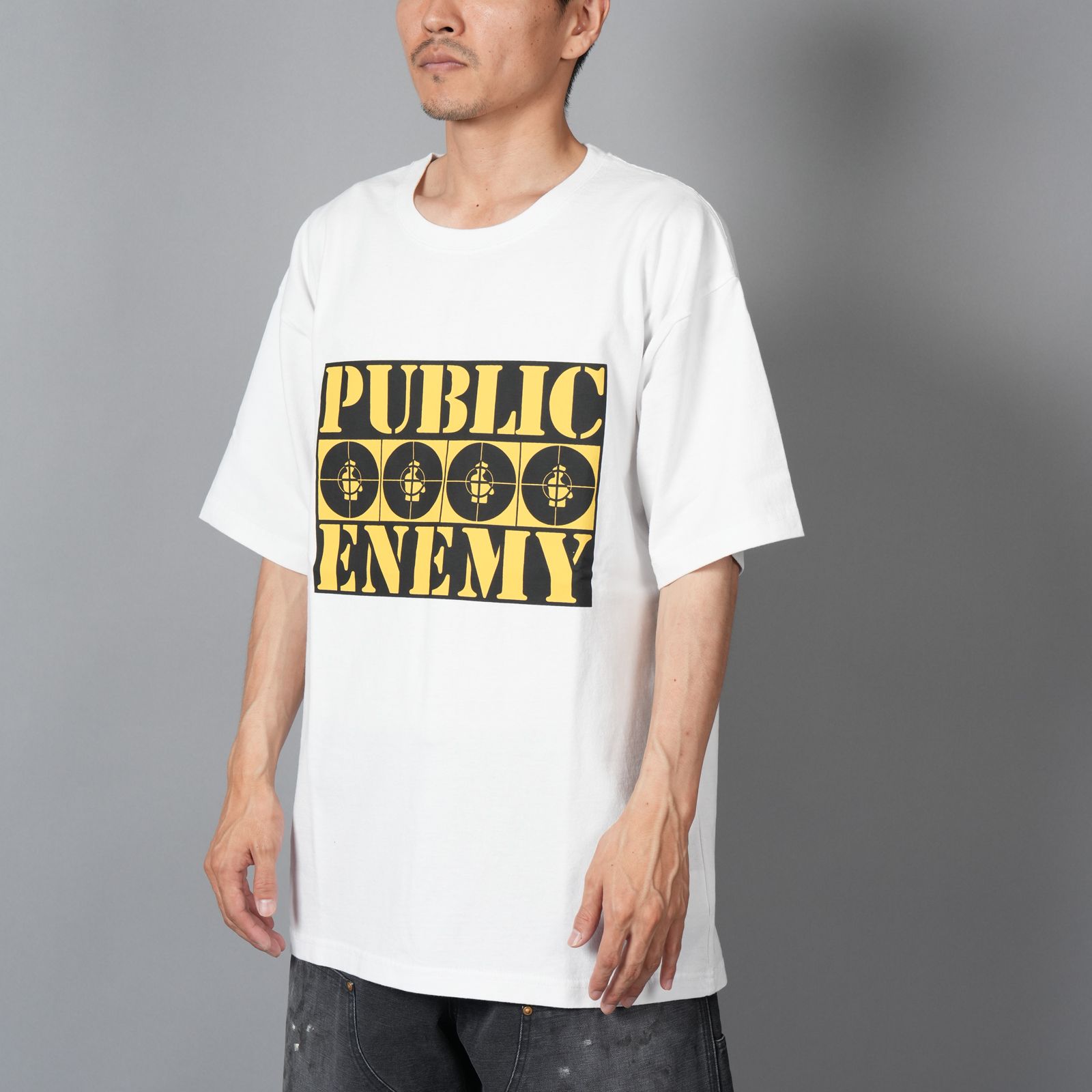 UM25AW-19 / PUBLIC ENEMY / パブリックエネミー / Tシャツ (ホワイト)