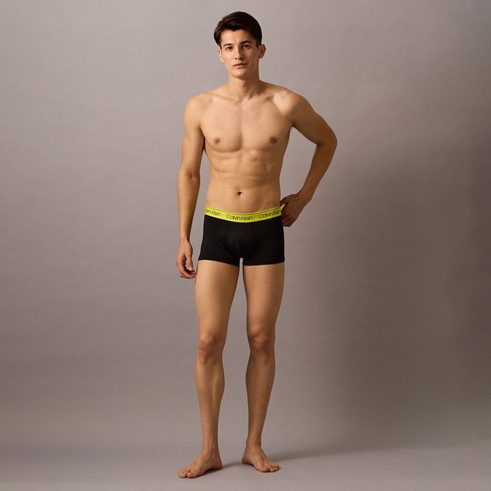 【ラスト1点】LOW RISE TRUNKS / ボクサーパンツ / Micro Stretch / ローライズトランクス [3枚パック](イエロー/パープル/ブルー)