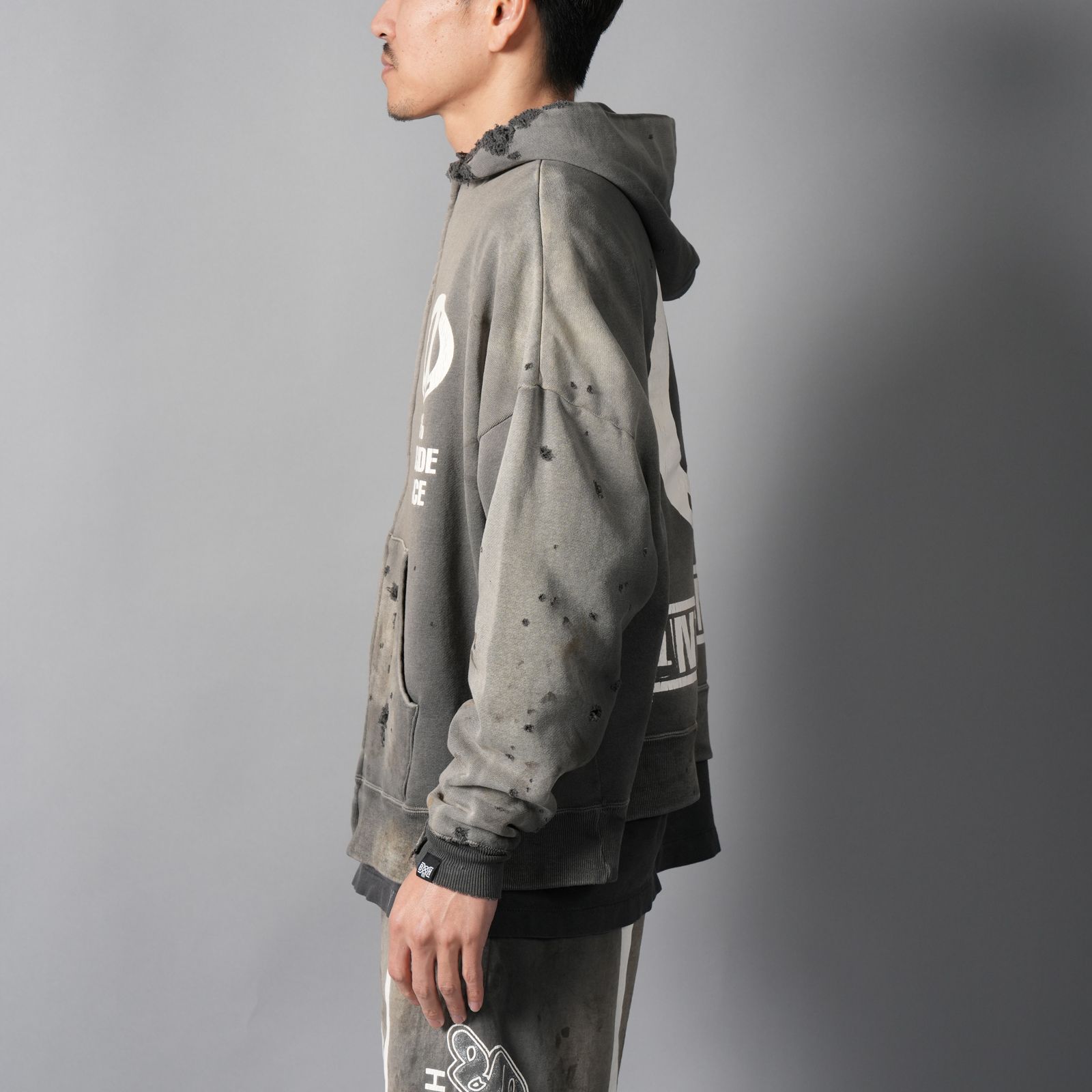 【コラボ】SM-MK8-0000-C32 / BH_ZIP HOODIE / SNT HUNTER / CHA / ジップフーディー(ブラック)