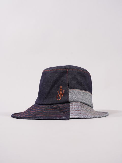 ラスト1点 / ASYMMETRIC BUCKET HAT / アシンメトリー バケットハット (ブルー)