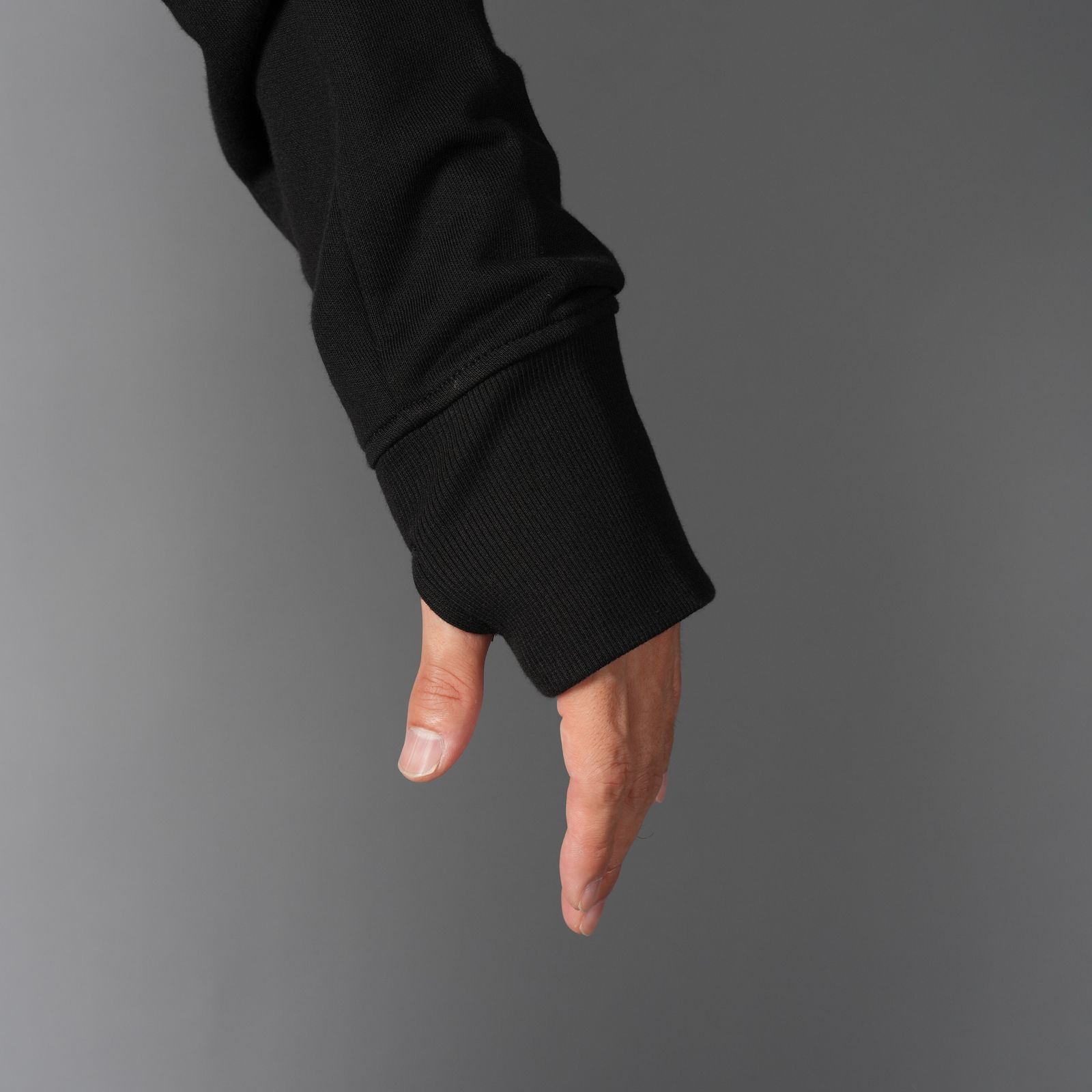 Diagonal Raised Fleece Goggle Zip Sweatshirt / ジップフーディー (ブラック)