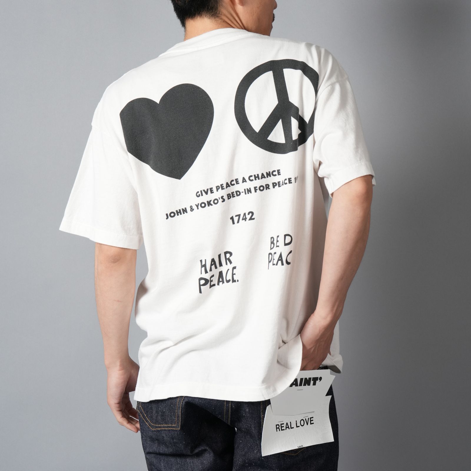 【ラスト1点】【コラボ】SM-MK8-0000-C27 / JL_SS T-SHIRT / IMAGINE PEACE / WHITE / Tシャツ(ホワイト)