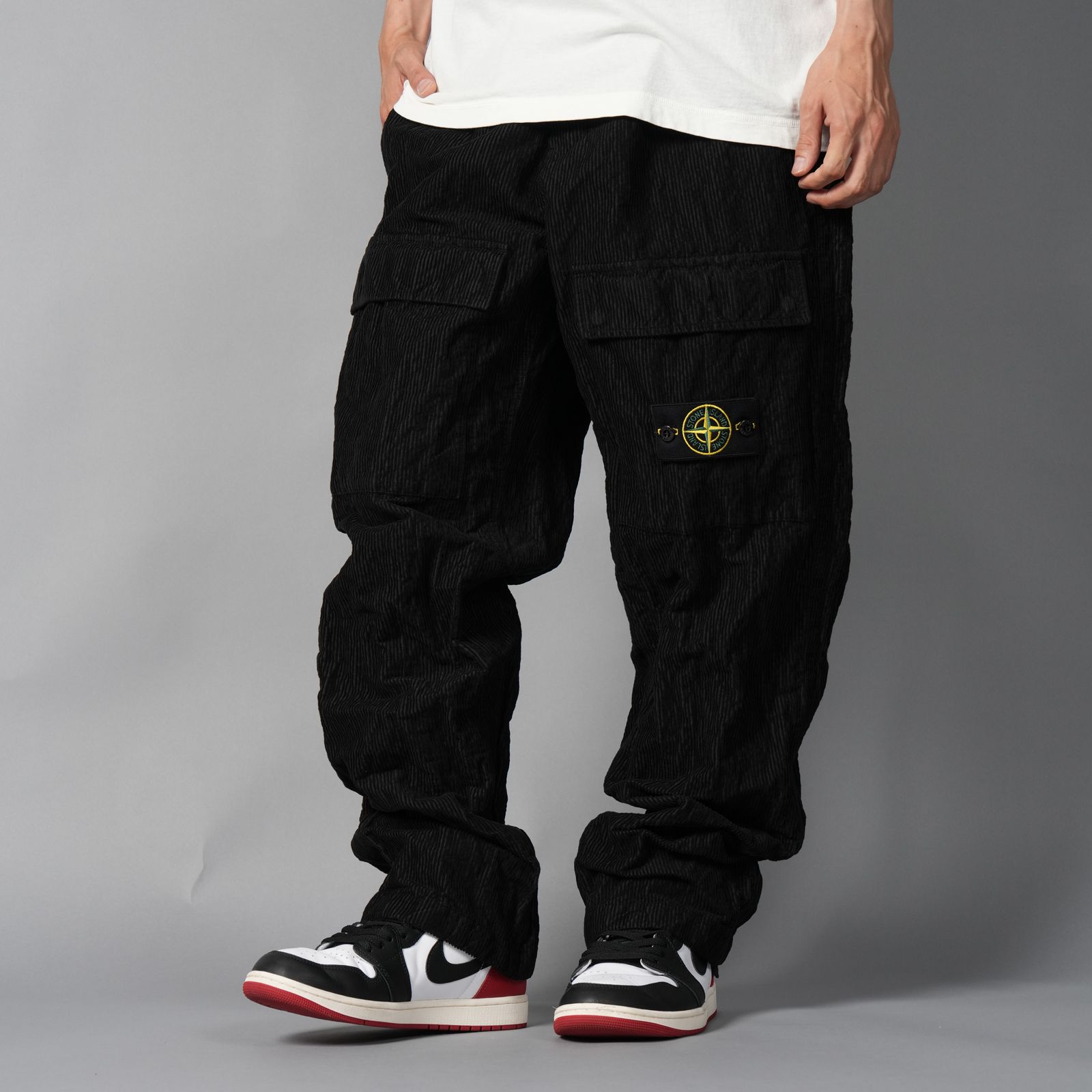 3100025 / WRINKLED CORDUROY 500-TC / コーデュロイパンツ [ルーズフィット](ブラック)