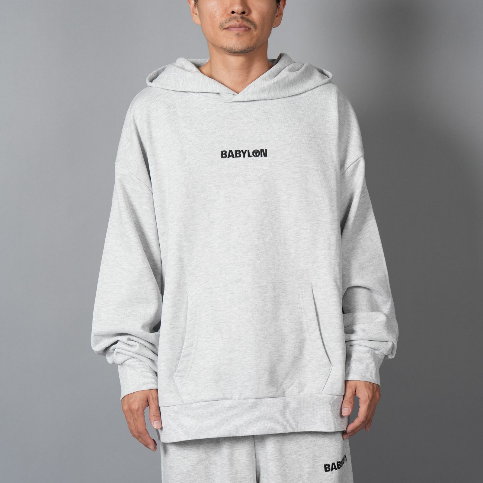 SHOP HOODIE / ショップフーディー  (ライトアッシュヘザー)