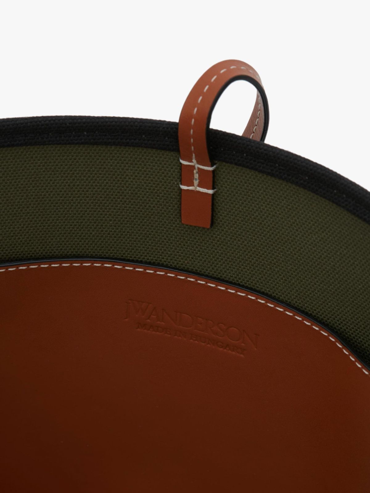 RECYCLED CANVAS BELT TOTE / リサイクルド キャンバス トート バック (ブラック/グリーン)