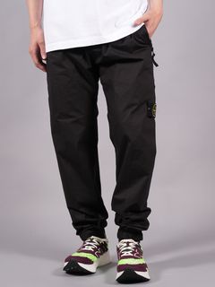 【ラスト1点】 30503 STRETCH COTTON TELA PARACADUTE GARMENT DYED / ストレッチコットン カーゴパンツ / 【ガーメントダイ】  (ブラック)
