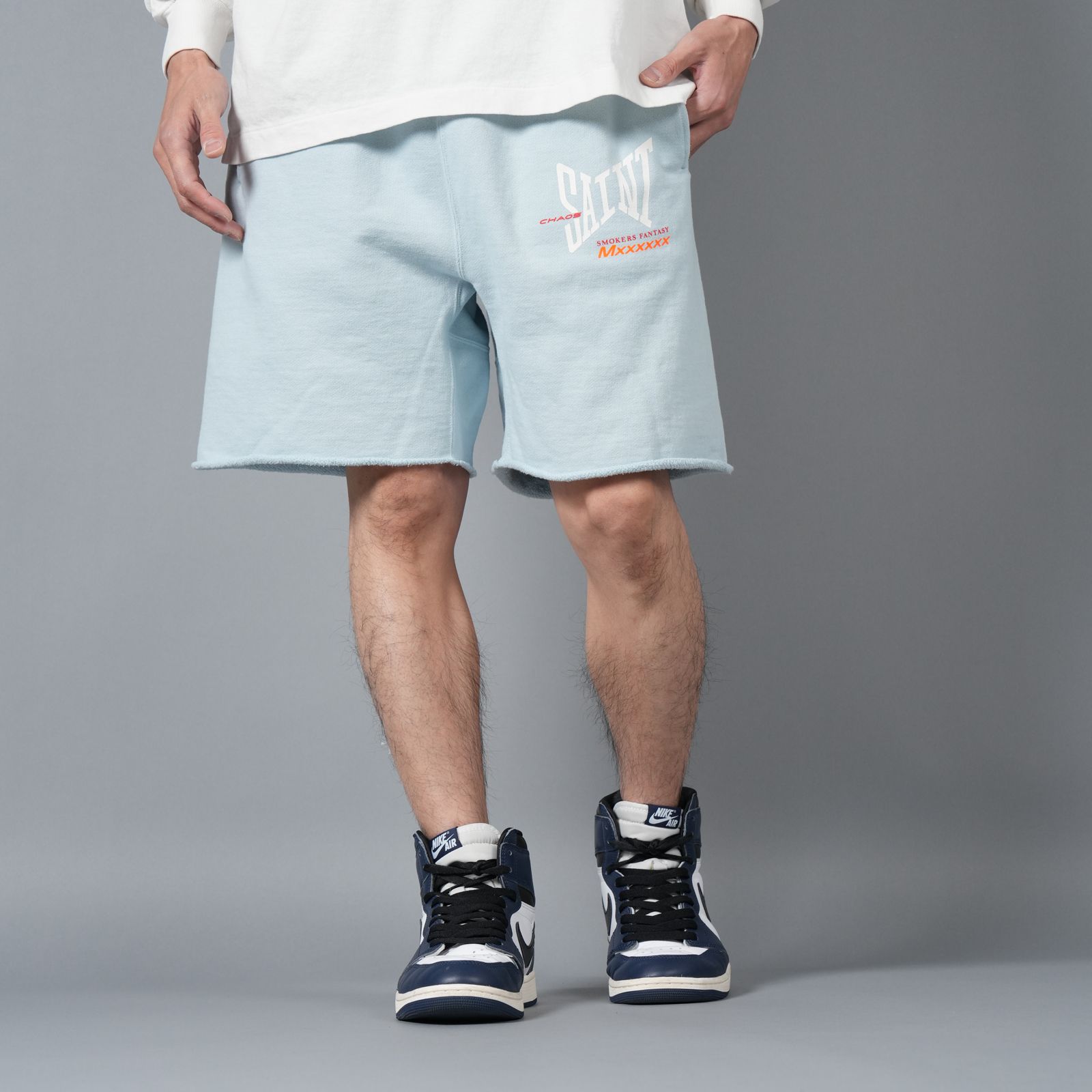 SAINT M×××××× - 【ラスト1点】SM-HR8-0000-060 / SWEAT SHORTS