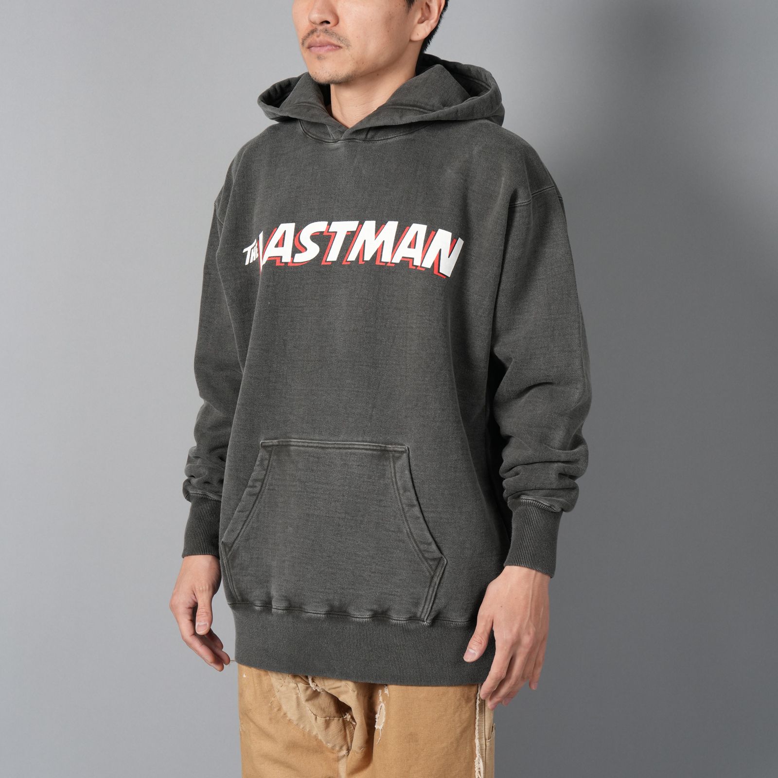 PRINTED HOODIE "COMIC" / プリント フーディー コミック / パーカー (ブラック)