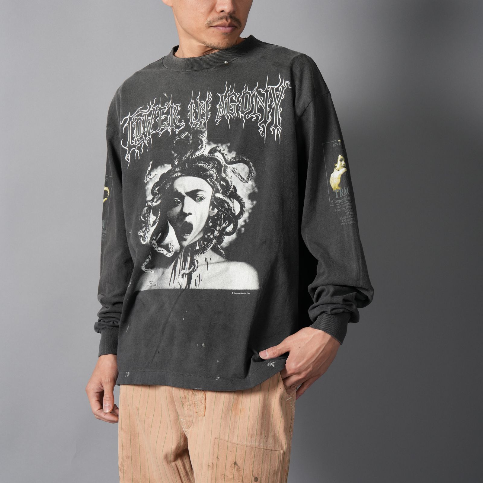 【残りわずか】SM-MK8-0000-028 / LS T-SHIRT / MEDUSA / BLACK ロンT・カットソー (ブラック)