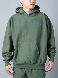 SM-A23-0000-029 / HOODIE / LOGO / プルオーバフーディー  (グリーン)