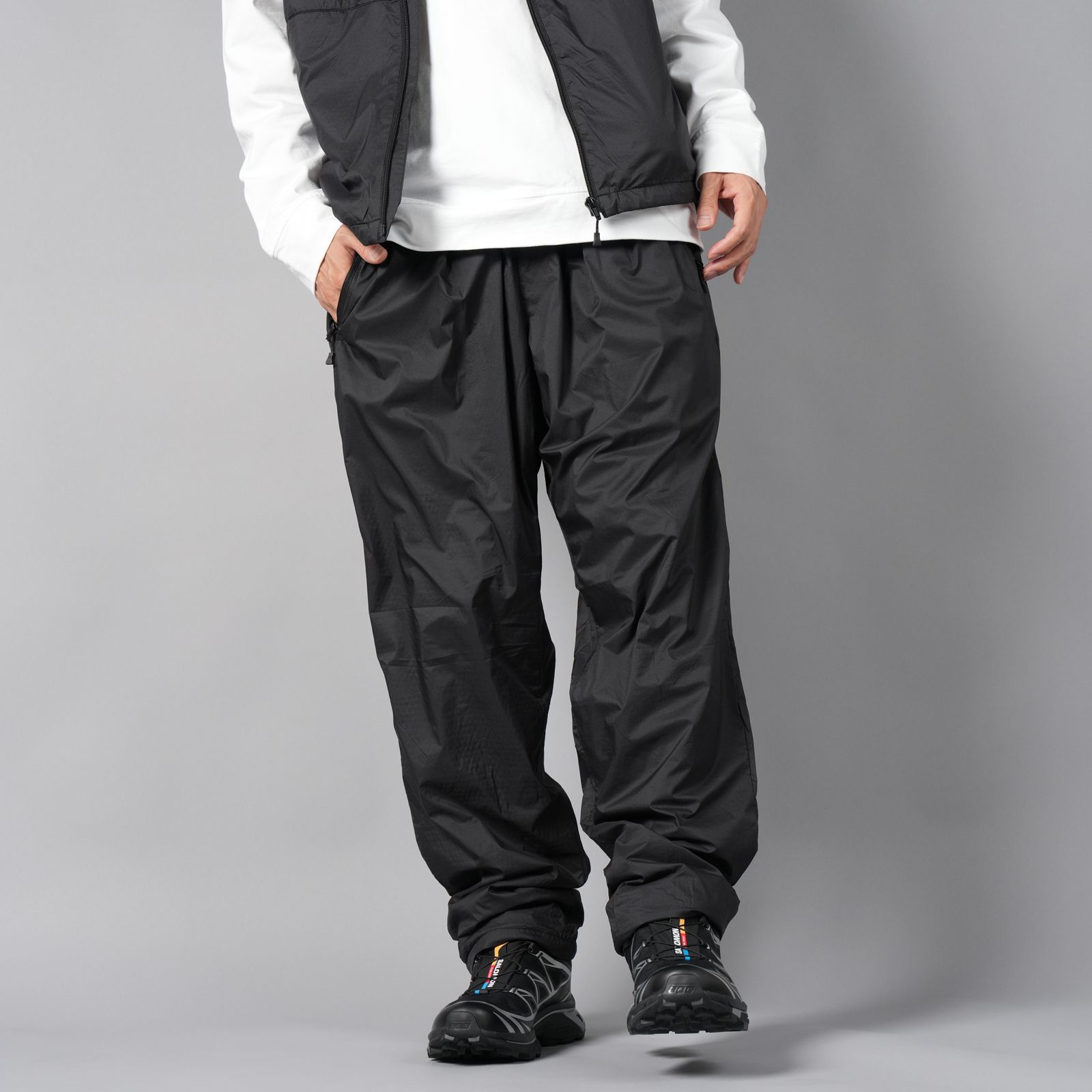 【ラスト1点】WR NY RIP x POLATEC®ALPHA® PANTS  / ナイロンリップストップパンツ (ブラック)