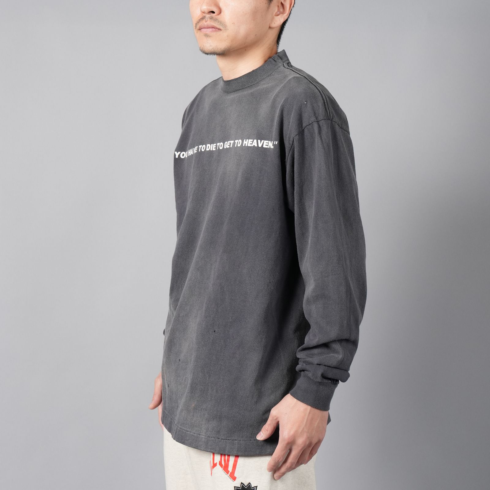 【ラスト1点】[2月10日(土)10時発売!!] SM-YS8-0000-016 / LS  TEE / SAINT CLUB / BLACK / カットソー・ロンT  (ブラック)