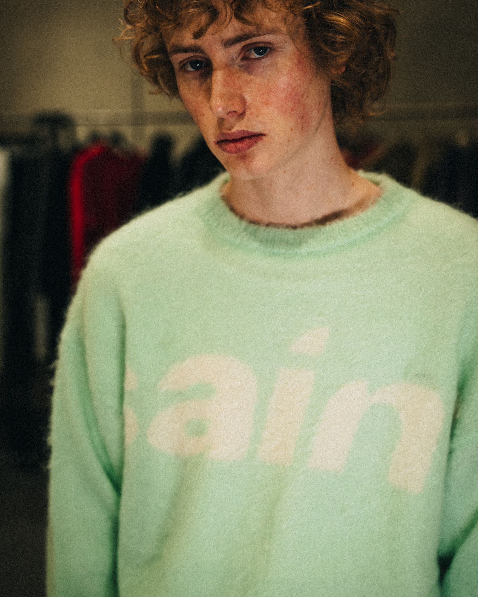 SM-MK1-0000-057 / MOHAIR CREW KNIT / SAINT / GREEN / ニット  (グリーン)