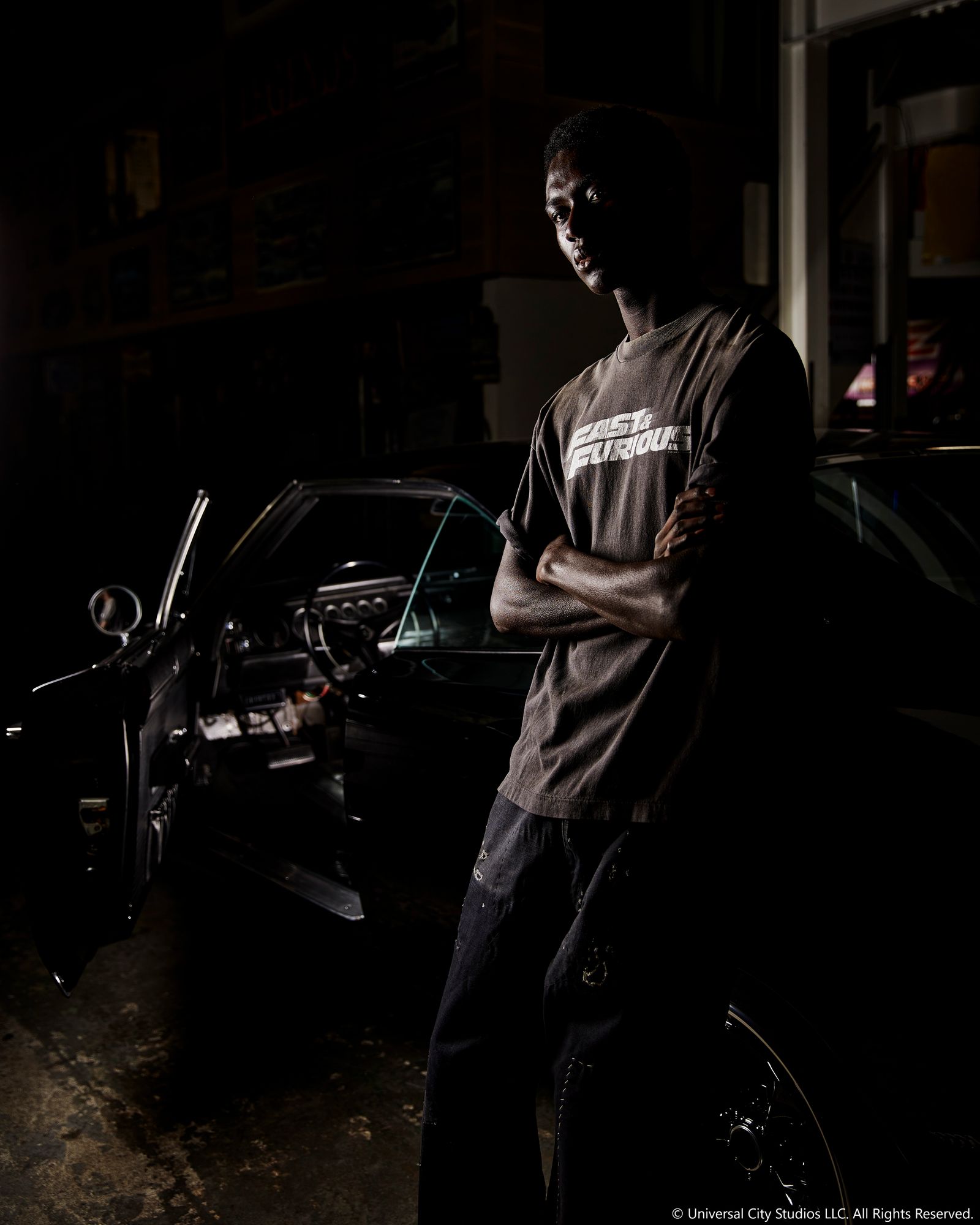 【コラボ】SM-MK8-0000-C06 / FF_SS T-SHIRT / FAST FURIOUS / BLK / Tシャツ  (ブラック)