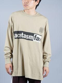 【ラスト1点】LOGO LONG TEE / ロングTシャツ(ロゴ) / TOF-TEE-U04 / カットソー / ベージュ / メンズ