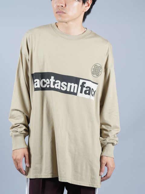 【ラスト1点】LOGO LONG TEE / ロングTシャツ(ロゴ) / TOF-TEE-U04 / カットソー / ベージュ / メンズ