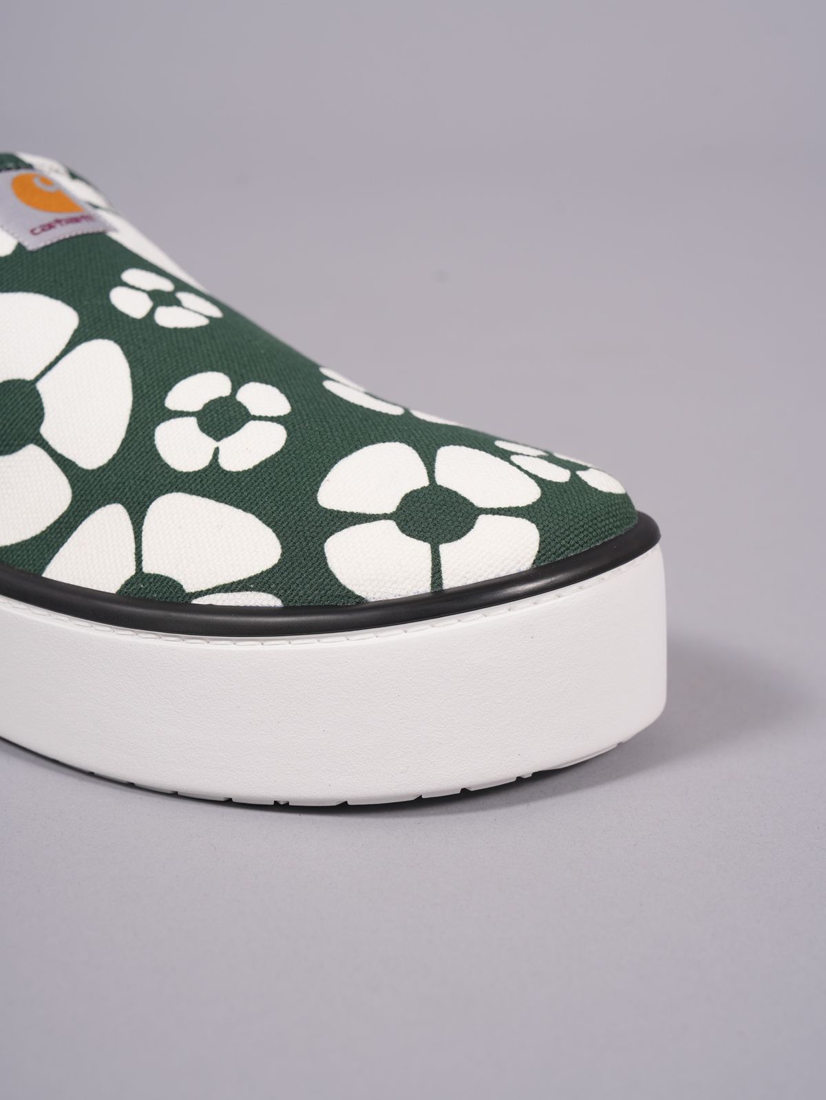 MARNI マルニ ×Carhartt WIP Sunflower Paw Slip-On Low-Top マルニ カーハート コットンキャンバス スリッポン スニーカー フローラルプリント レディース SNZU013103