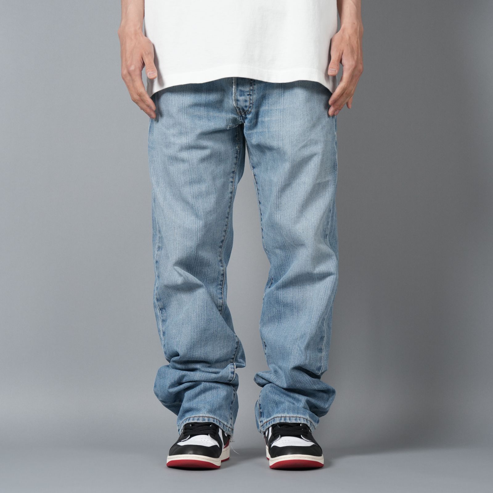 【ラスト1点】BASICKS x Vintage Levi's Heart Pocket Denim / ハートポケットデニム [34インチ] (ブルー)