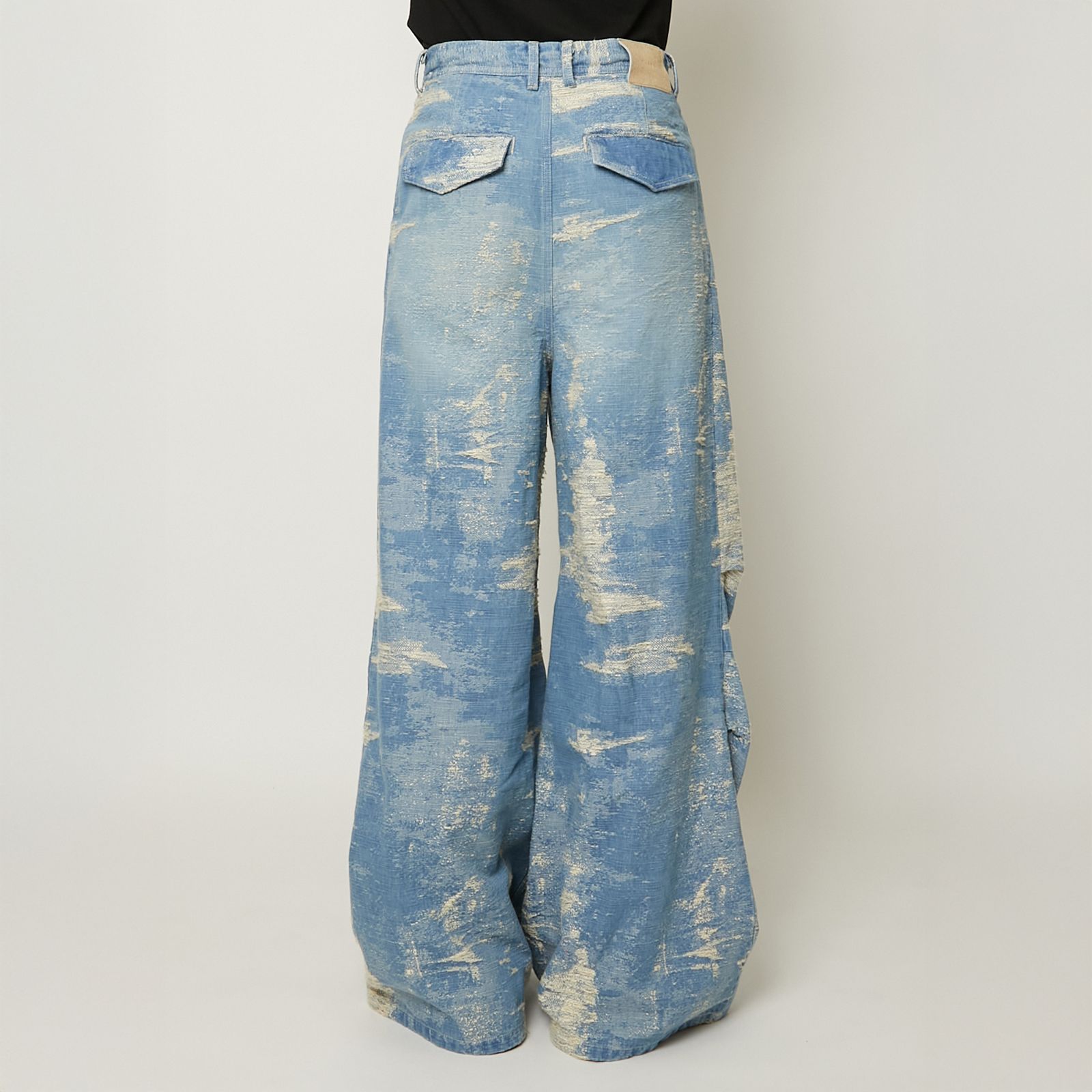 DESIGN TROUSERS / デザイン トラウザー / デニムパンツ (インディゴブリーチ)