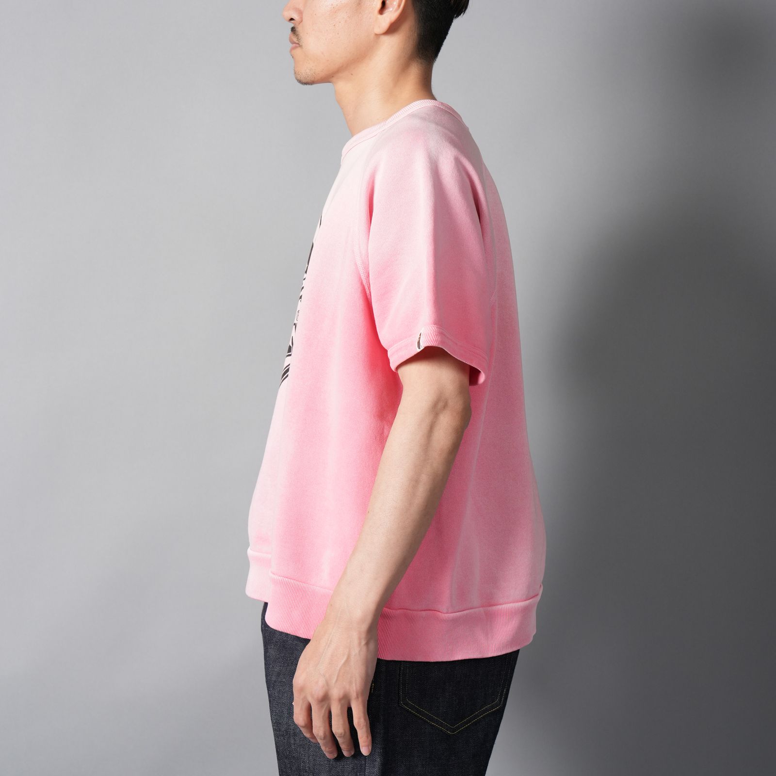 【残りわずか】【コラボ】SM-MK8-0000-C51 / BAPE_SS CRW N SWT / SNT STAR / PNK / クルーネックスウェット (ピンク)