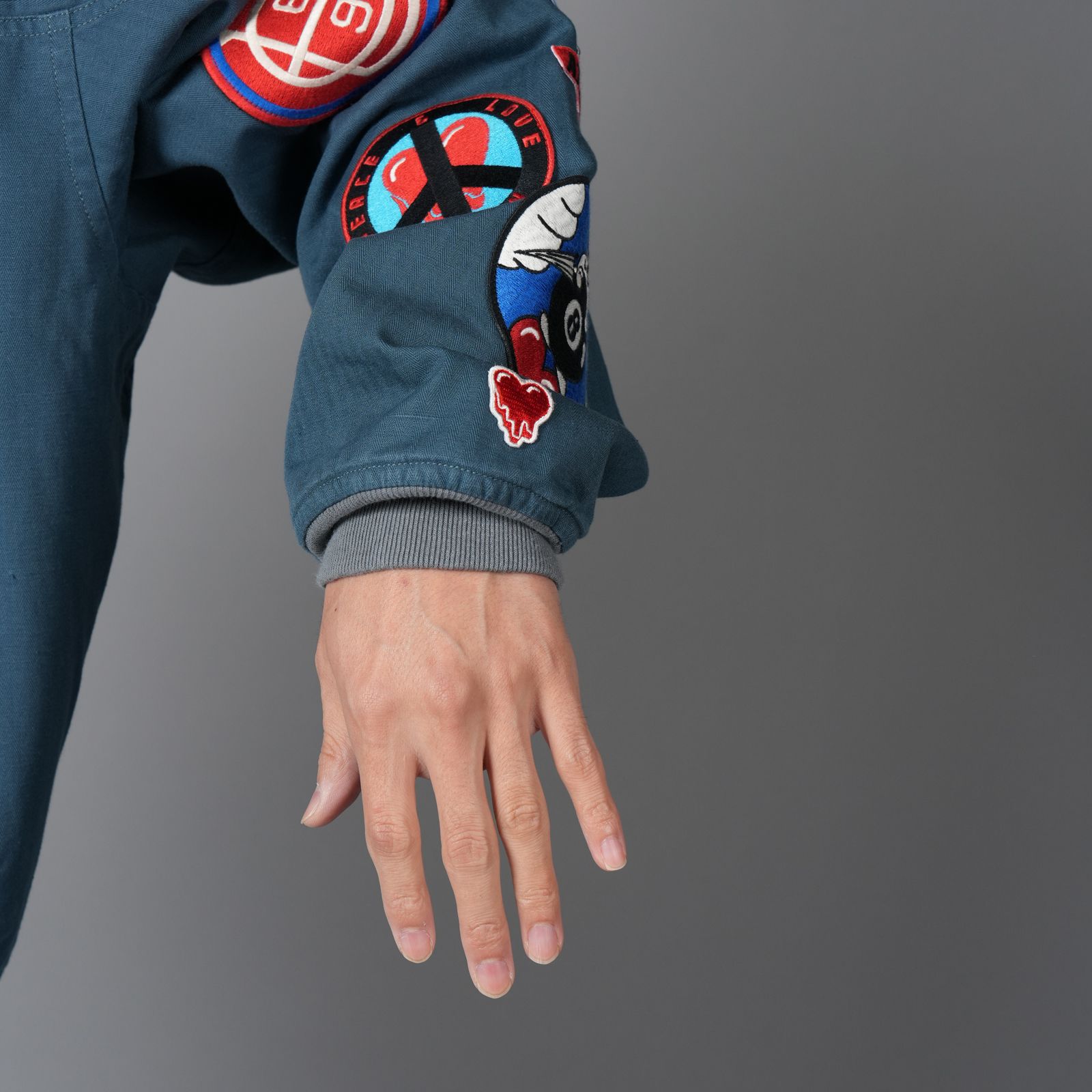 【ラスト1点】EU PATCH JACKET / パッチジャケット (ブルーグレー)