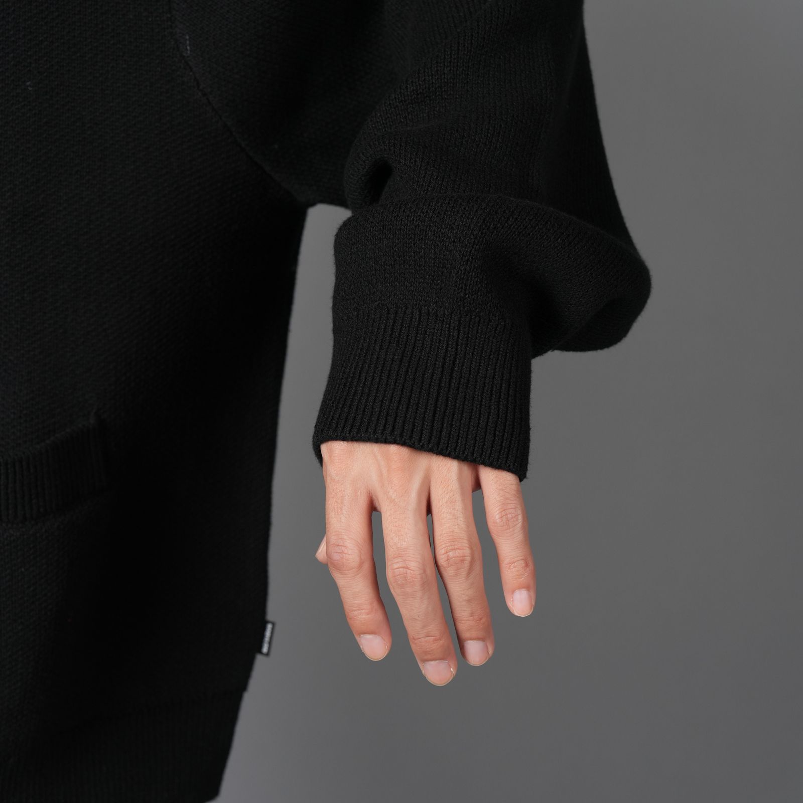 ZIP CARDIGAN / ジップカーディガン  (ブラック)