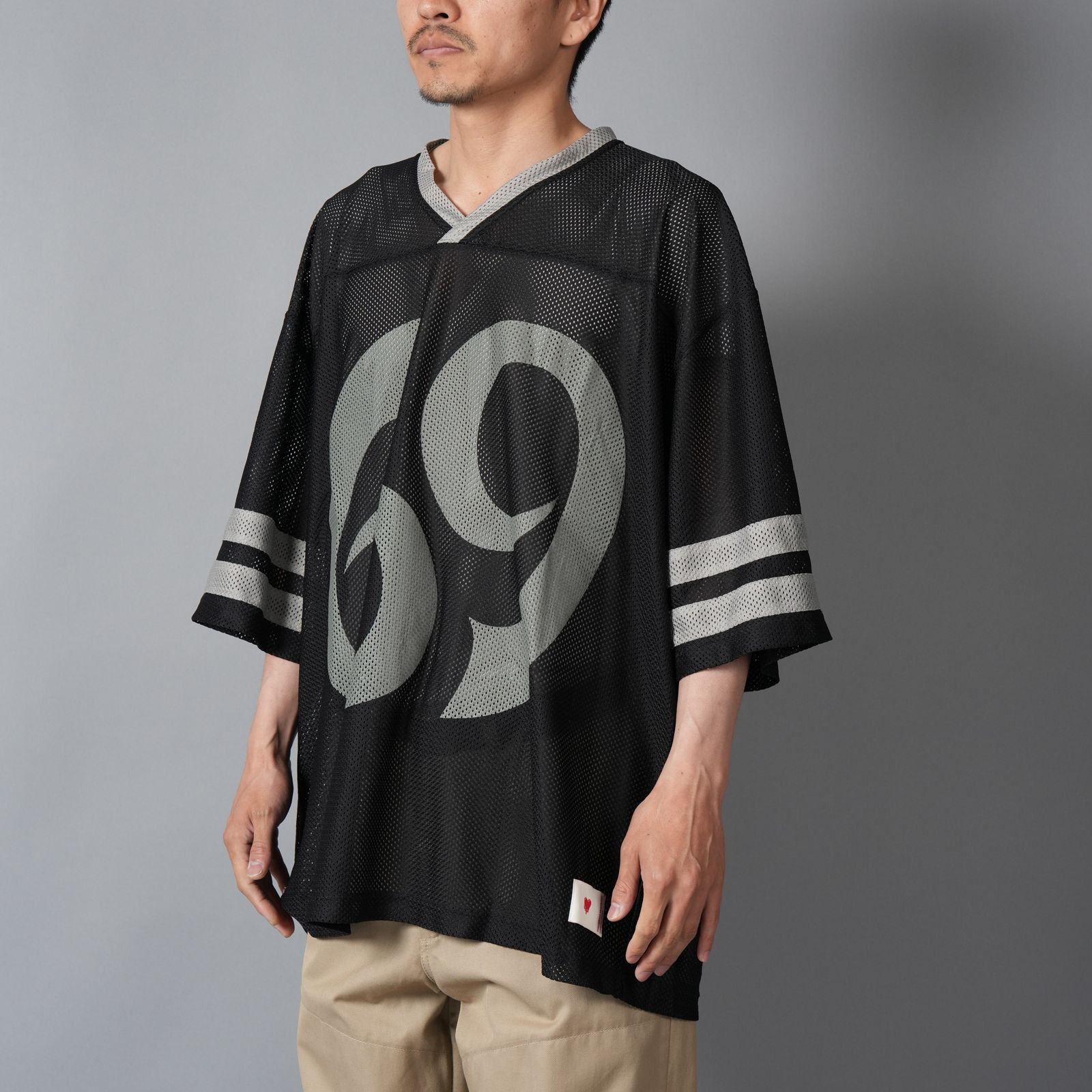 EU-MK8-0000-028 / EU FOOTBALL SS SHIRT / BLACK / フットボールシャツ (ブラック)
