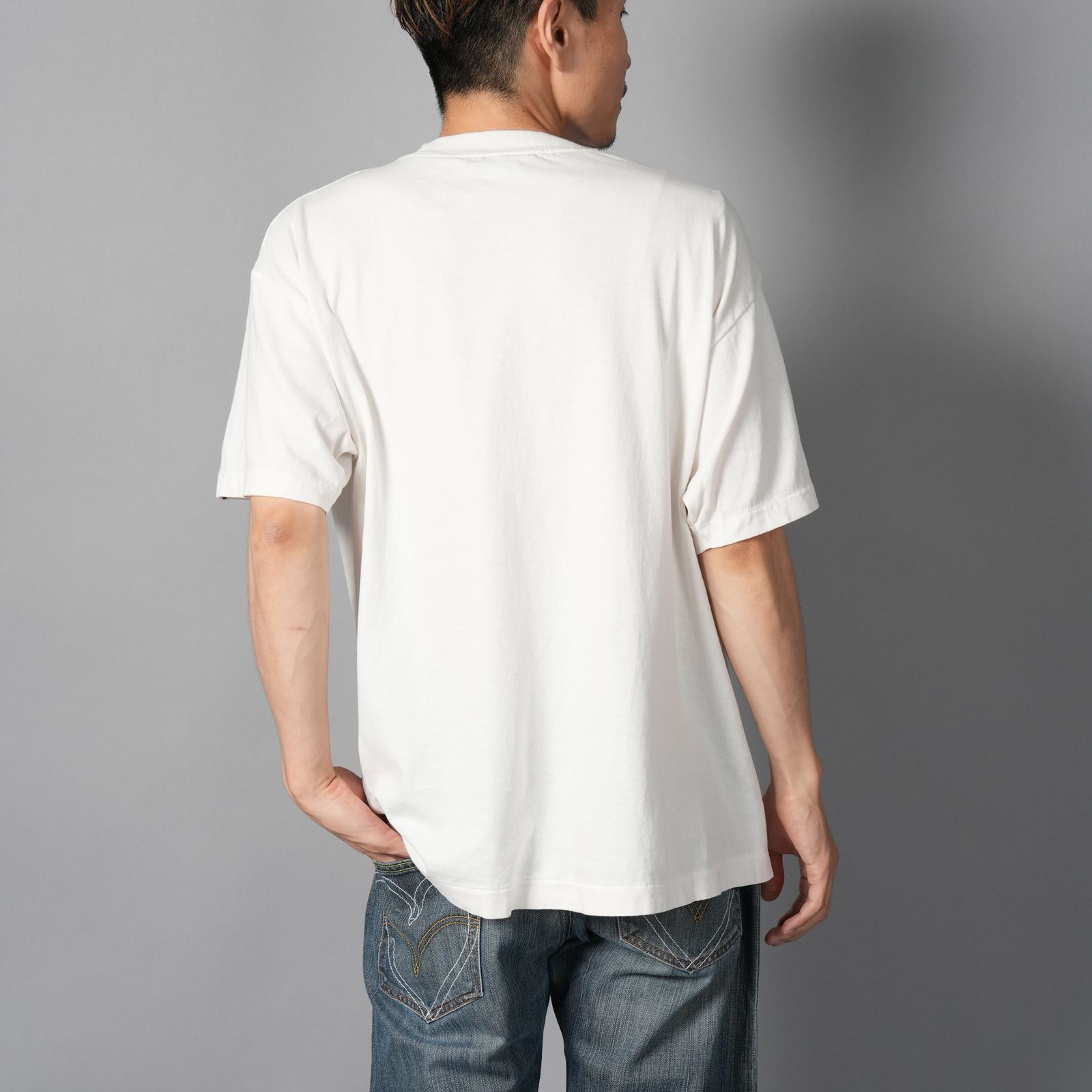 【ラスト1点】【コラボ】SM-HR1-0000-C35 / BAPE_SS TEE / GOD/ WHITE / Tシャツ (ホワイト)