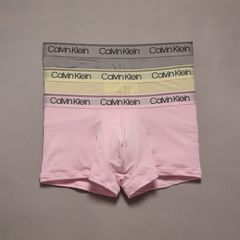 【ラスト1点】LOW RISE TRUNKS / ボクサーパンツ / Micro Stretch / ローライズトランクス [3枚パック](ピンク/イエロー/グレー)