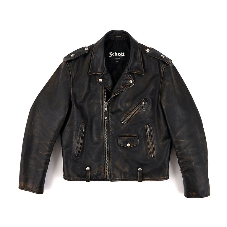 SAINT M×××××× - SM-A20-0000-028 / STMxSCHOTT LEATHER JKT / レザー 