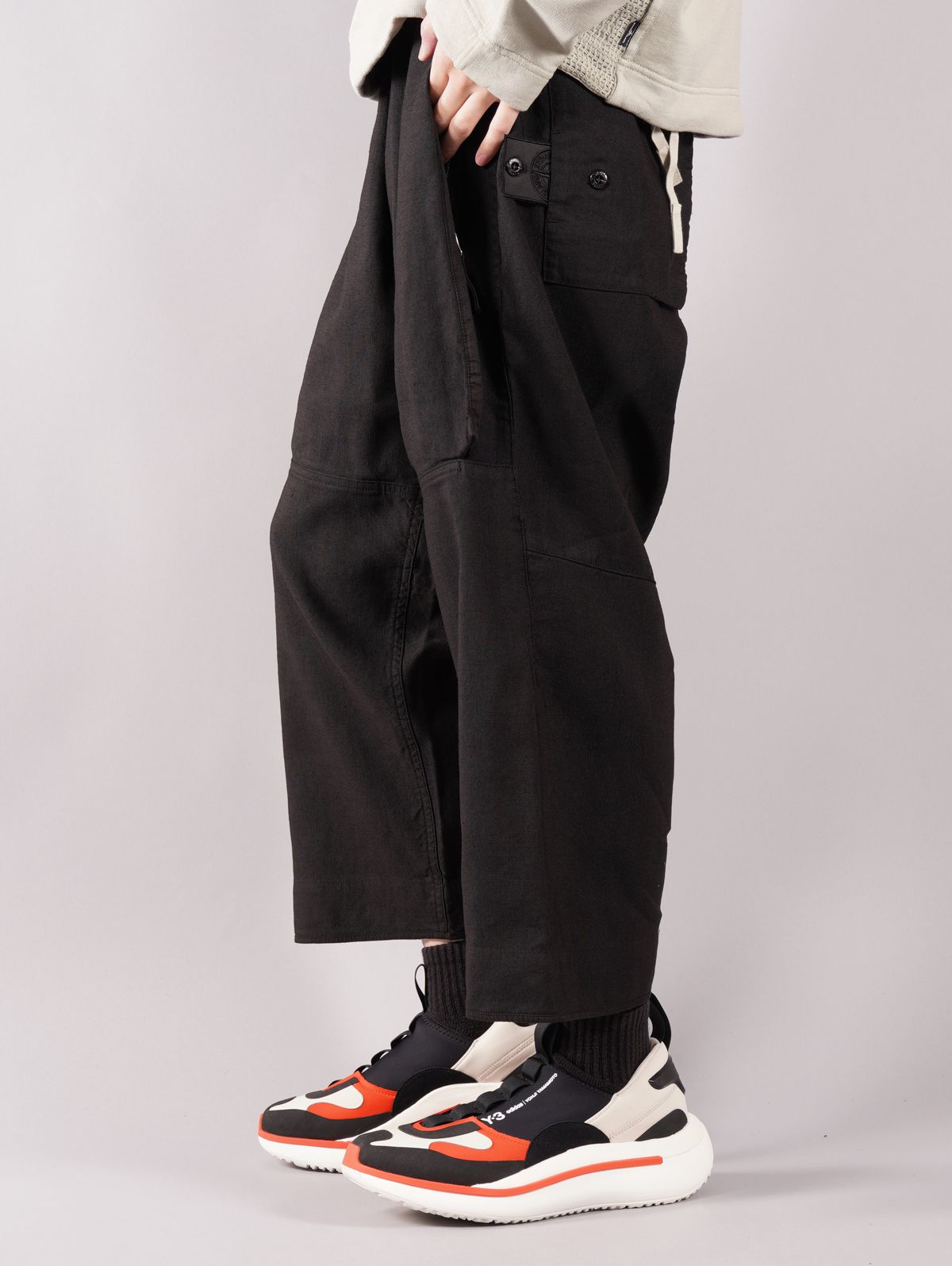 STONE ISLAND SHADOW PROJECT - WORKWEAR WIDE PANT_CHAPTER 1 LINEN 