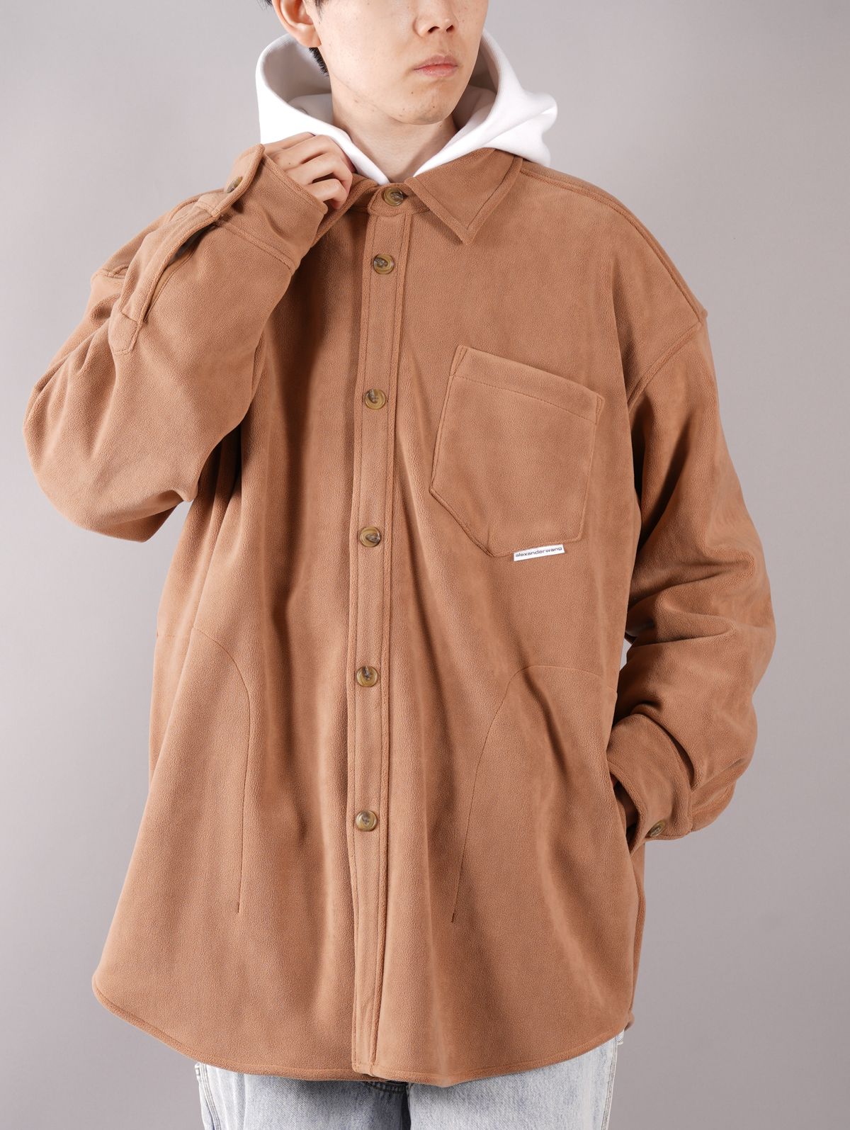 シャツジャケット　Oversized Corduroy Shirt Jacket