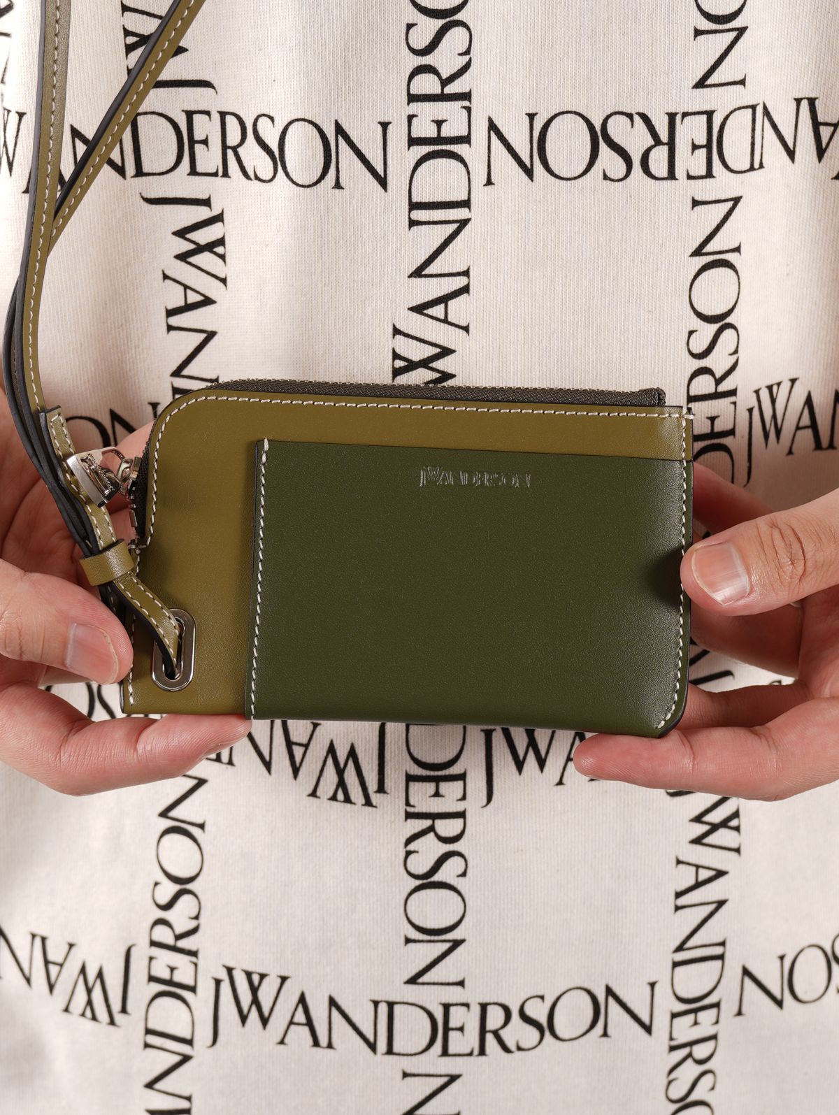 JW ANDERSON - ZIP-UP CARDHOLDER WITH STRAP / ジップアップ カード 