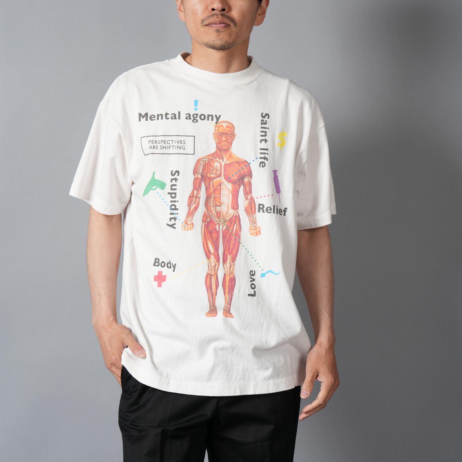 【残りわずか】SM-MK8-0000-013 / SS  T-SHIRT / BODY / WHITE / Tシャツ (ホワイト)