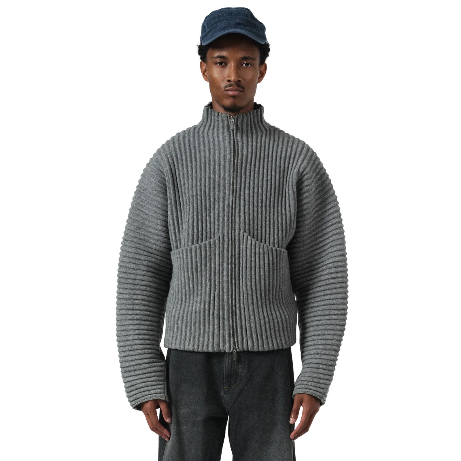 GLOBE RIB KNIT CARDIGAN  / グローブ リブ ニットカーディガン (リノ)