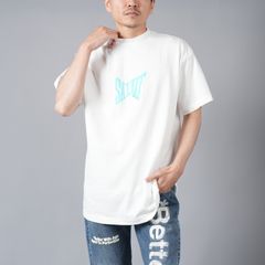 【ラスト1点】SM-YS8-0000-012 / RIBON SAINT / WH+BU / Tシャツ (ホワイト/ブルー)