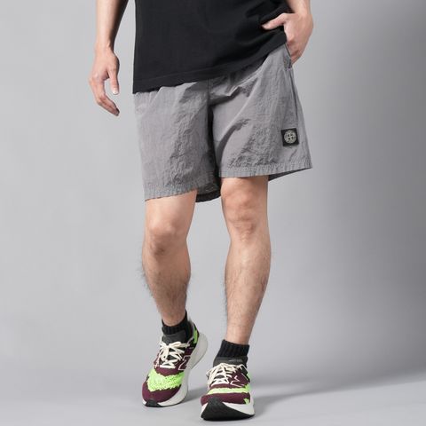 B100004 NYLON METAL SWIM PANTS / ナイロンメタル バミューダ スイムパンツ [水陸両用] [ナイロンメタル] (パールグレー)