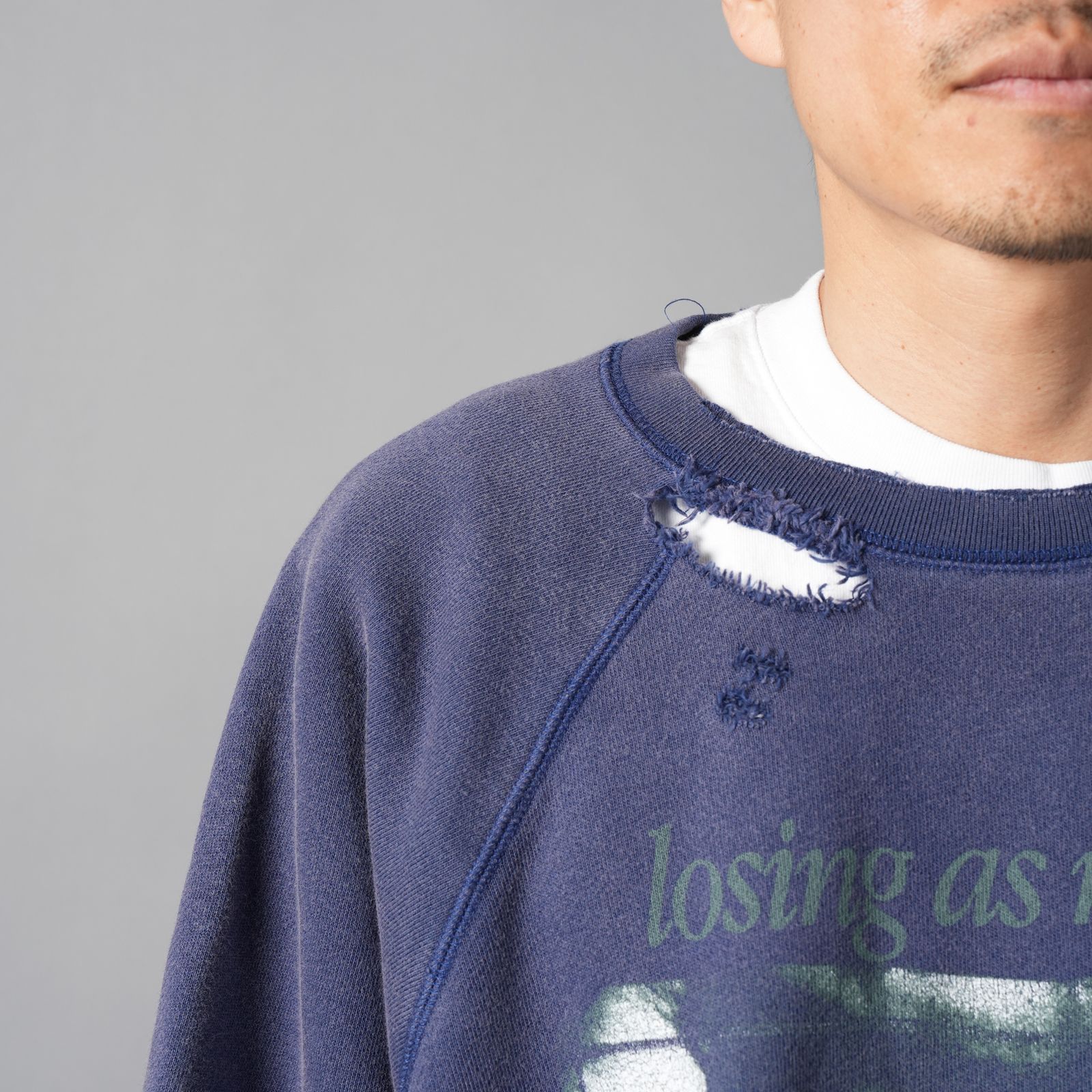 SIREN, crewneck / クルネックスウェット ・ トレーナー (ネイビーブルー)