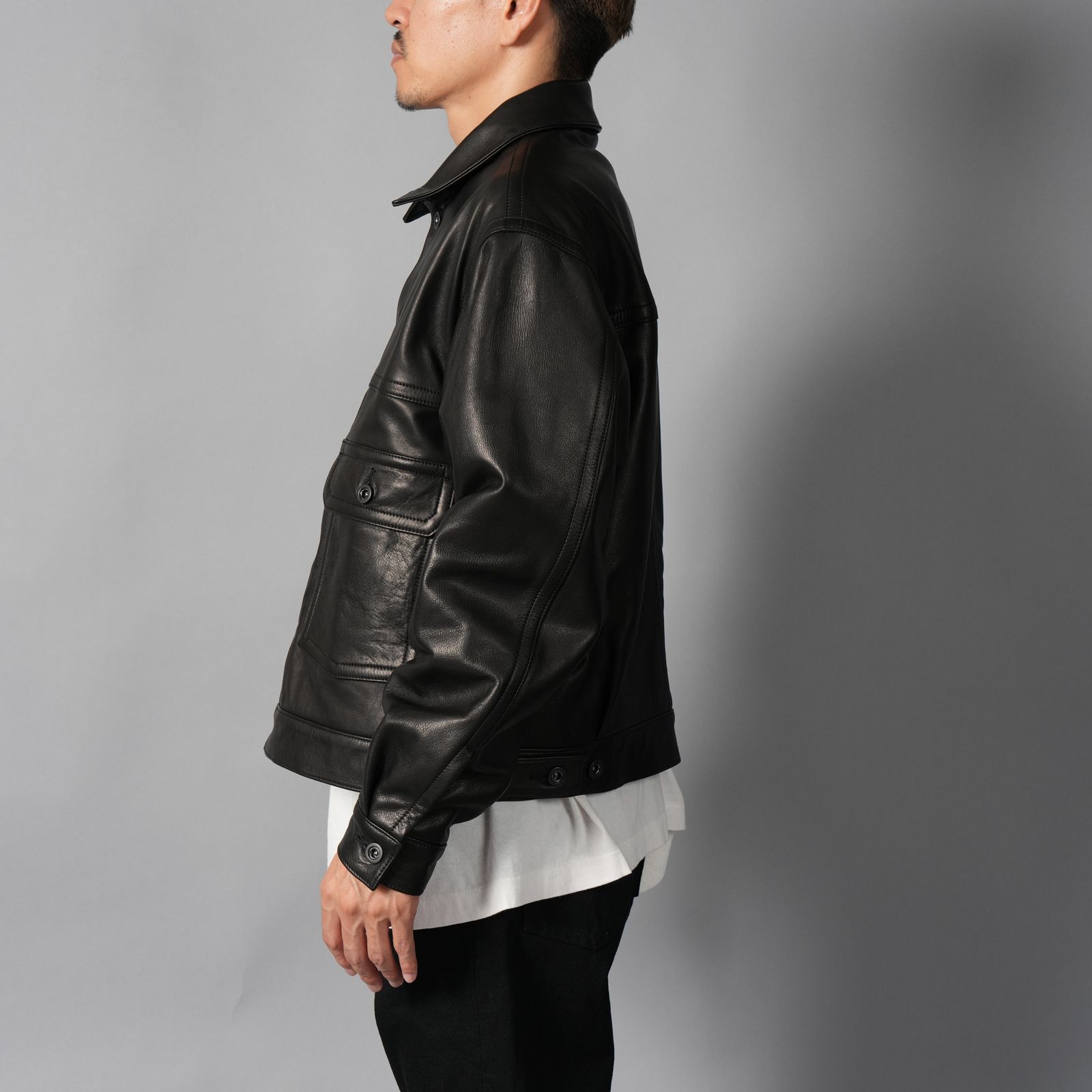 TRUCKER JACKET / トラッカージャケット -Black Luxe- (ブラック)
