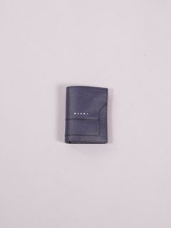 【ラスト1点】サフィアーノカーフスキン バイフォールドウォレット / 2つ折り 財布 / ブルー / メンズ